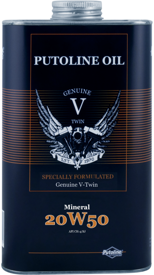 1 L blik Putoline Genuine V-Twin Mineral 20W-50