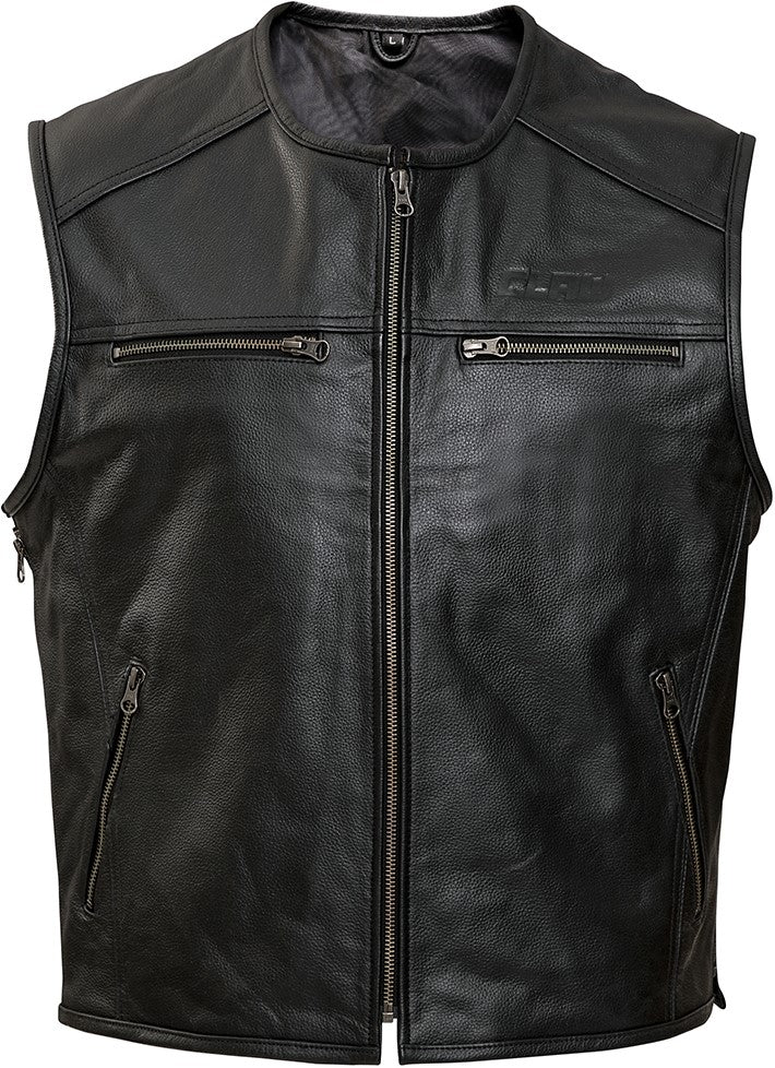 CLAW Brandon leather vest black size XL